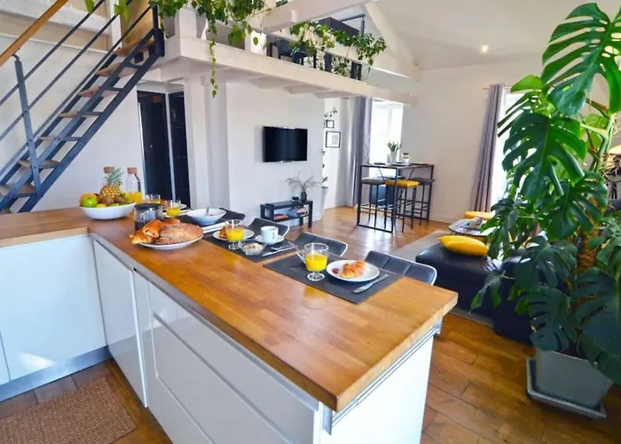 Апартаменты Duplex Elegant & Moderne - 3 - Rooftop Terrasse & Jacuzzi- Chelitz Биарриц