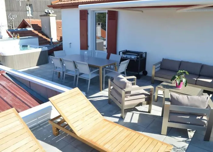 Apartament Duplex Elegant & Moderne - 3 - Rooftop Terrasse & Jacuzzi- Chelitz Biarritz